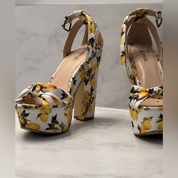 Just Fab Lemon 🍋 Platform Heels - Picture 3 of 5